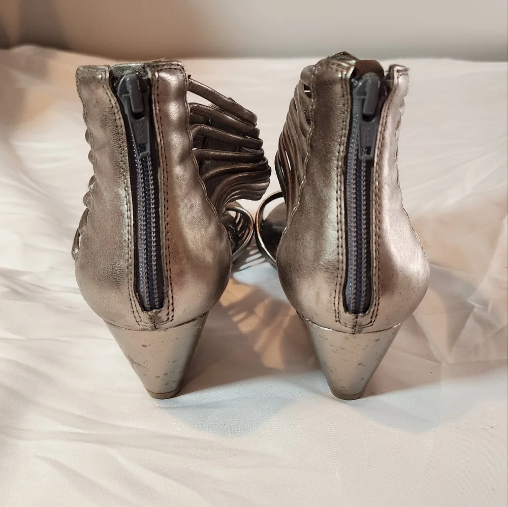BCBGeneration silver wedge